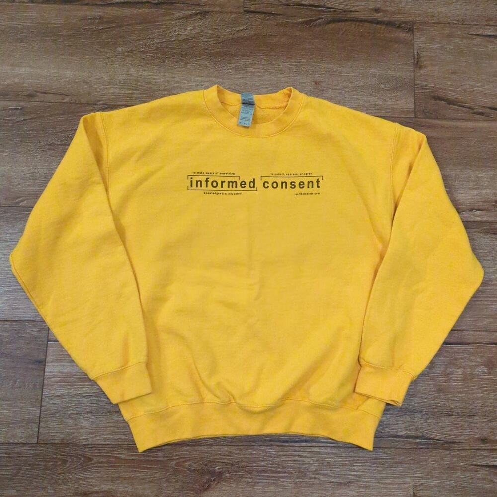 Informed Consent Women's Medium Sweatshirt‎ Fairy Coquette Justice